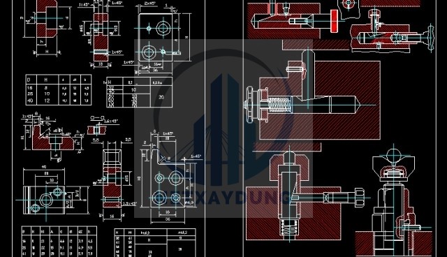 Bản vẽ cơ khí Đồ gá tổng hợp bằng Autocad mới nhất - Ảnh 2